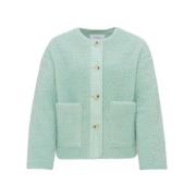 Mintgroene Blazer Korte Jas Opus , Green , Dames