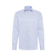 Gestreept Twill Modern Fit Overhemd Eterna , Blue , Heren