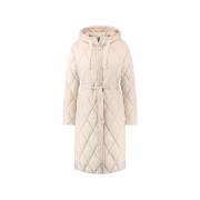 Gewatteerde Parka Lange Mouw Jas Taifun , Beige , Dames