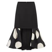 Midi ROK MET Dubbel Nina Ricci , Black , Dames