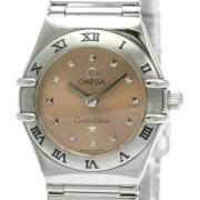 Pre-owned Stainless Steel watches Omega Vintage , Orange , Dames