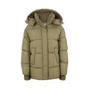 Winterse Pufferjas in Groen Tom Tailor , Green , Dames