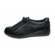 Veterschoenen Zwart Maren Solidus , Black , Dames