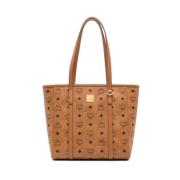 Bruine Tote Tas met Ritssluiting MCM , Brown , Dames