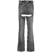 Stud-Embellished Bootcut Jeans Courrèges , Gray , Dames