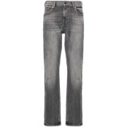 Slim Fit Grijze Denim Jeans 7 For All Mankind , Gray , Heren