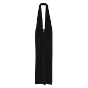 Zwarte Halterneck Orbit Slip Jurk Christopher Esber , Black , Dames