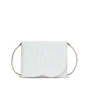 Witte DG Logo Crossbody Tas Dolce & Gabbana , White , Dames