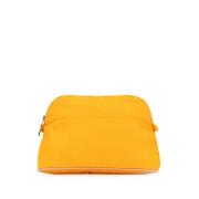 Pre-owned Canvas wallets Hermès Vintage , Yellow , Dames