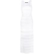 Doorschijnende Mesh Maxi Jurk Antonino Valenti , White , Dames