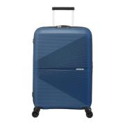 Blauwe Harde Spinner Koffer Samsonite , Blue , Heren