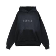 Hoodie met voorzak Purple Brand , Black , Heren