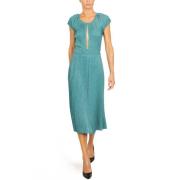 Groene Lurex Jersey Midi Jurk Elisabetta Franchi , Green , Dames