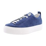 Comfortabele Veloursleren Sportschoenen Paul Green , Blue , Dames