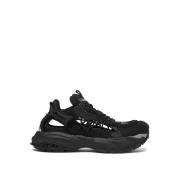 Mercury Sneakers in Zwart Leer Versace , Black , Heren