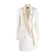 Contrasterende Revers Wikkeljas Ann Demeulemeester , White , Dames