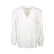 Lange mouw blouses voor vrouwen Rich & Royal , White , Dames