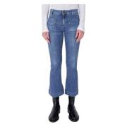 Cropped Flared Jeans Francoise Seafarer , Blue , Dames