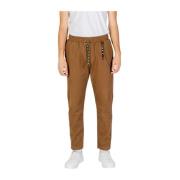 Stretch katoenmix broek Gianni Lupo , Brown , Heren