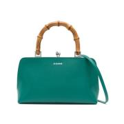 Smaragdgroene Kiss-Lock Handtas Jil Sander , Green , Dames