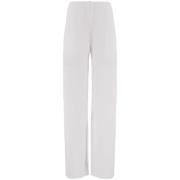 Straight Trousers Salvatore Ferragamo , White , Dames