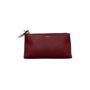 Elegante Druppelvormige Handtas Furla , Red , Dames