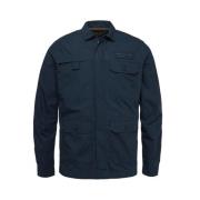 Casual Langarm Peached Katoenen Overhemd PME Legend , Blue , Heren