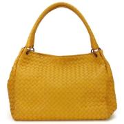 Pre-owned Leather handbags Bottega Veneta Vintage , Yellow , Dames