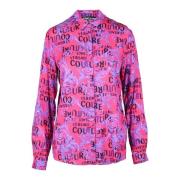 Viscose Shirt Versace Jeans Couture , Pink , Dames