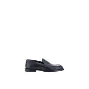 Blokhak Leren Loafers Amandel Teen Dolce & Gabbana , Black , Heren