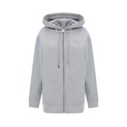 Katoenen Hoodie met Rits Fendi , Gray , Dames