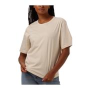 Icon Tee Beige Casual-Chic T-shirt Moss Copenhagen , Beige , Dames