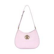 Monogram RC Schoudertas met Top Handvat Roberto Cavalli , Pink , Dames