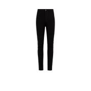 Monogram Skinny Jeans Hoge Taille Roberto Cavalli , Black , Dames