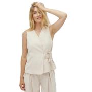 Veelzijdige Wrenley-M Vest Beige mbyM , Beige , Dames