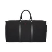 Leren Gym Duffle Tas Kiton , Black , Heren