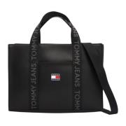 Middelgrote tassen Lente/Zomer Polyurethaan Tommy Jeans , Black , Dame...