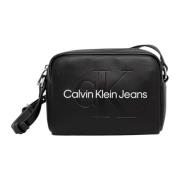 Stijlvolle Dames Tas Herfst/Winter Collectie Calvin Klein Jeans , Blac...