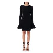 Zwarte Gebreide Mini Cut-Out Jurk Rotate Birger Christensen , Black , ...