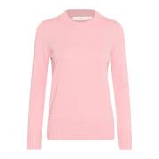 Lichtroze Gebreide Pullover Sweater InWear , Pink , Dames