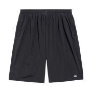 Stijlvolle Logo Shorts voor Mannen Balenciaga , Black , Heren