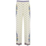 Zijden Palazzo Broek met Paisley Print Etro , Multicolor , Dames