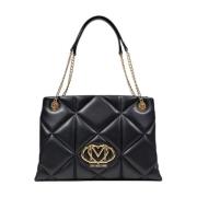 Lente/Zomer Dames Tas Collectie Love Moschino , Black , Dames