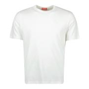 Witte T-shirt met verstelbare splitten Diesel , White , Heren