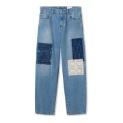 Patchwork Relaxed Jeans Axel Arigato , Blue , Heren