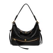 Zwarte Baguette Hobo Crossbody Tas Jérôme Dreyfuss , Black , Dames