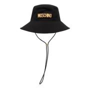 Emmerhoed met logo Moschino , Black , Unisex