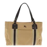 Pre-owned Fabric handbags Burberry Vintage , Beige , Dames