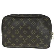 Pre-owned Canvas clutches Louis Vuitton Vintage , Brown , Unisex