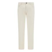 Cream Denim Jeans Boggi Milano , Beige , Heren